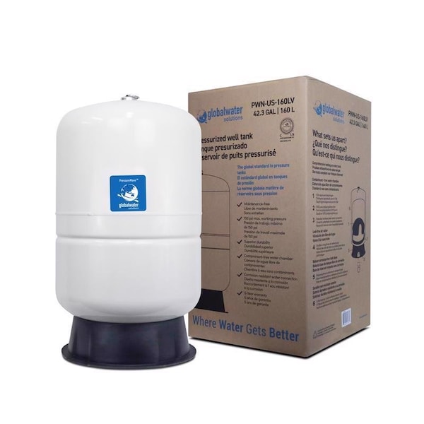 Global Water Solutions Global Water Solutions PressureWave 42.3 gal Pre-Charged Vertical Pressure Well Tank PWN-US-160LV - main